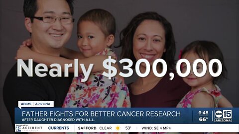 Phoenix father raising thousands of research dollars after daughter's cancer diagnosis