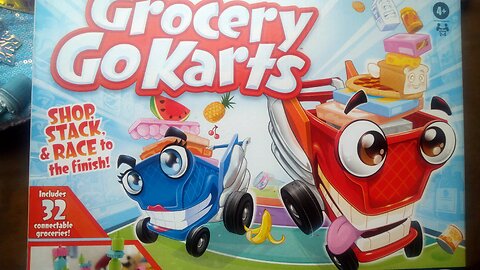 Grocery Go Kart Board game.