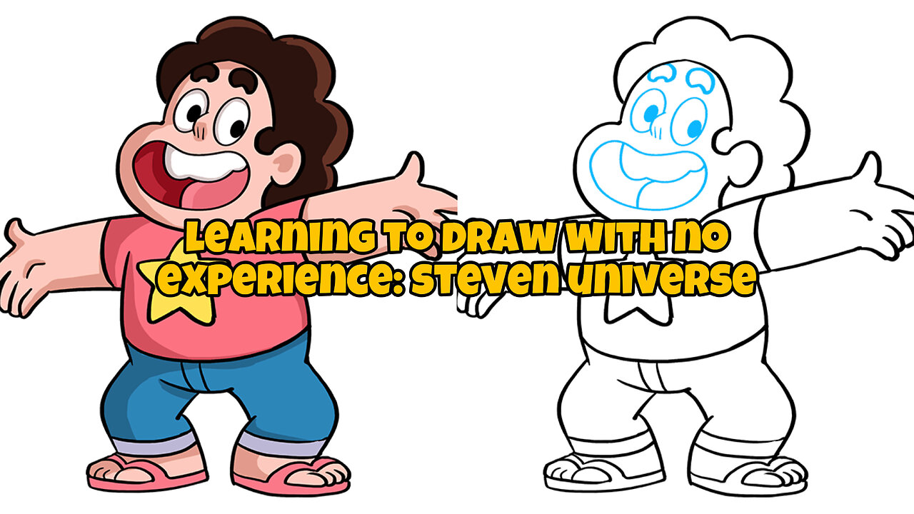 learning to draw with no experience: Steven Universe | rate my drawing