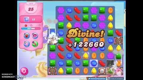 Candy Crush Level 1618 Audio Talkthrough, 2 Stars 0 Boosters