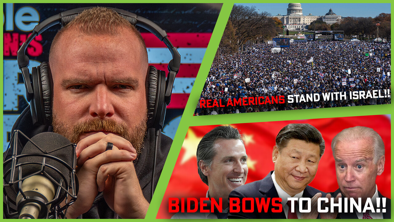 300K Americans Rally For Israel?! + Biden Bows To His Master China!!