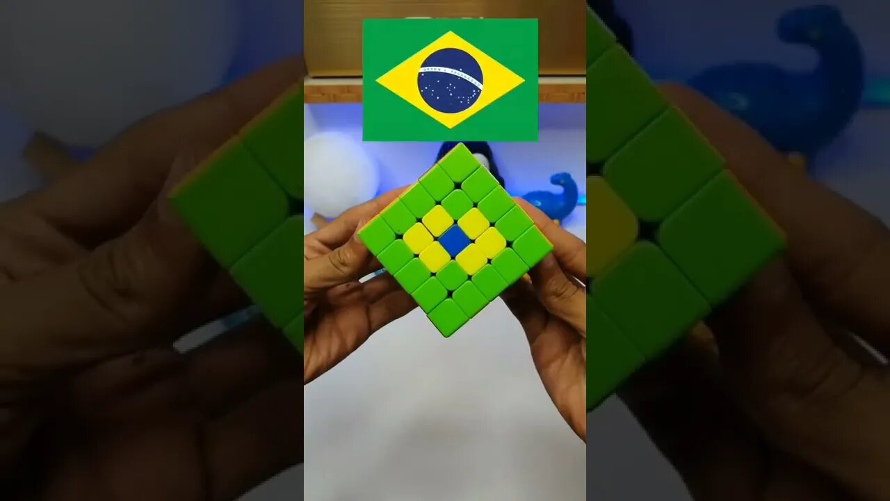 Rubik's cube counties flags pattern challenge with funny voice #shorts