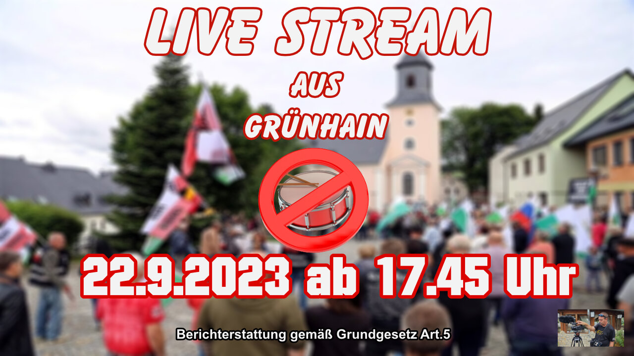 Live Stream am Freitag 22.9.2023 Grünhain