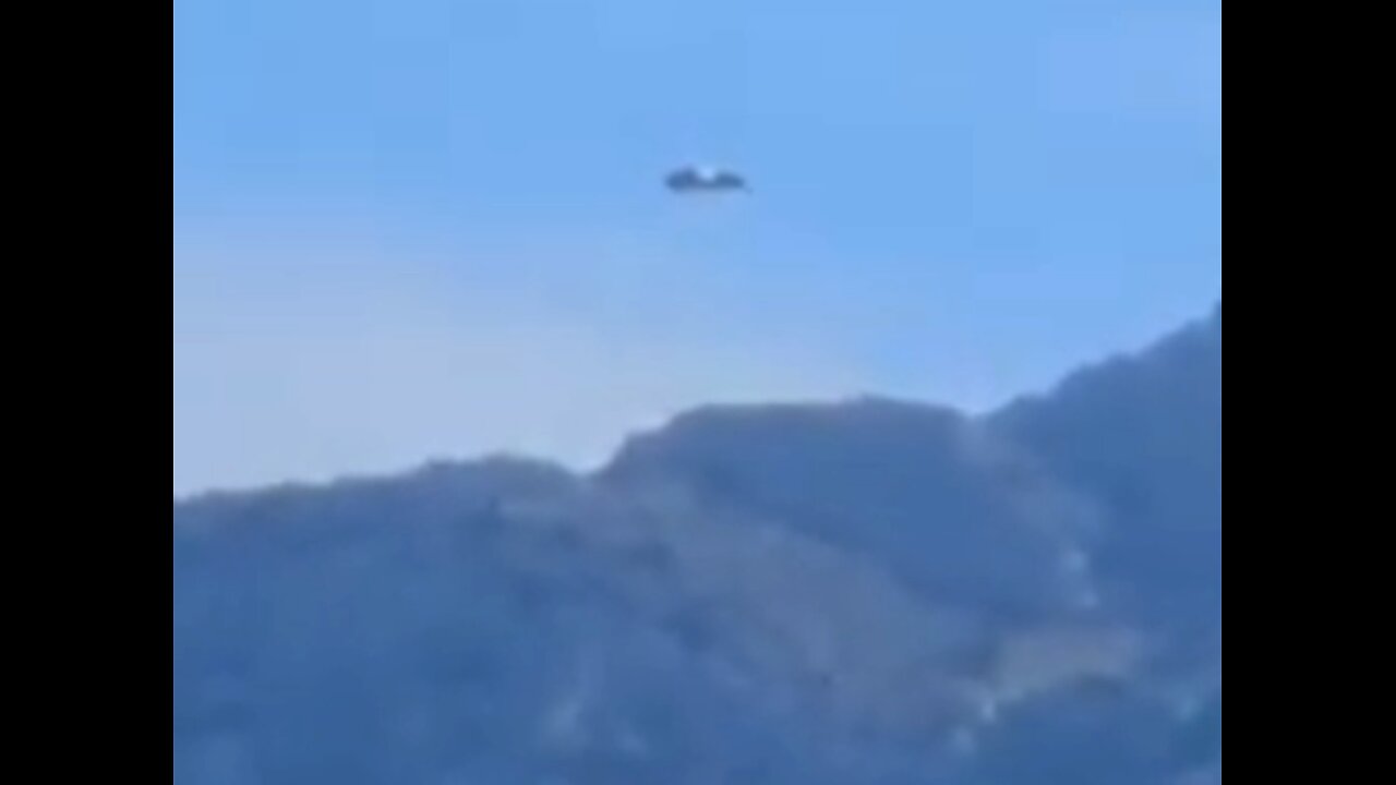 UFO over Mountain in France