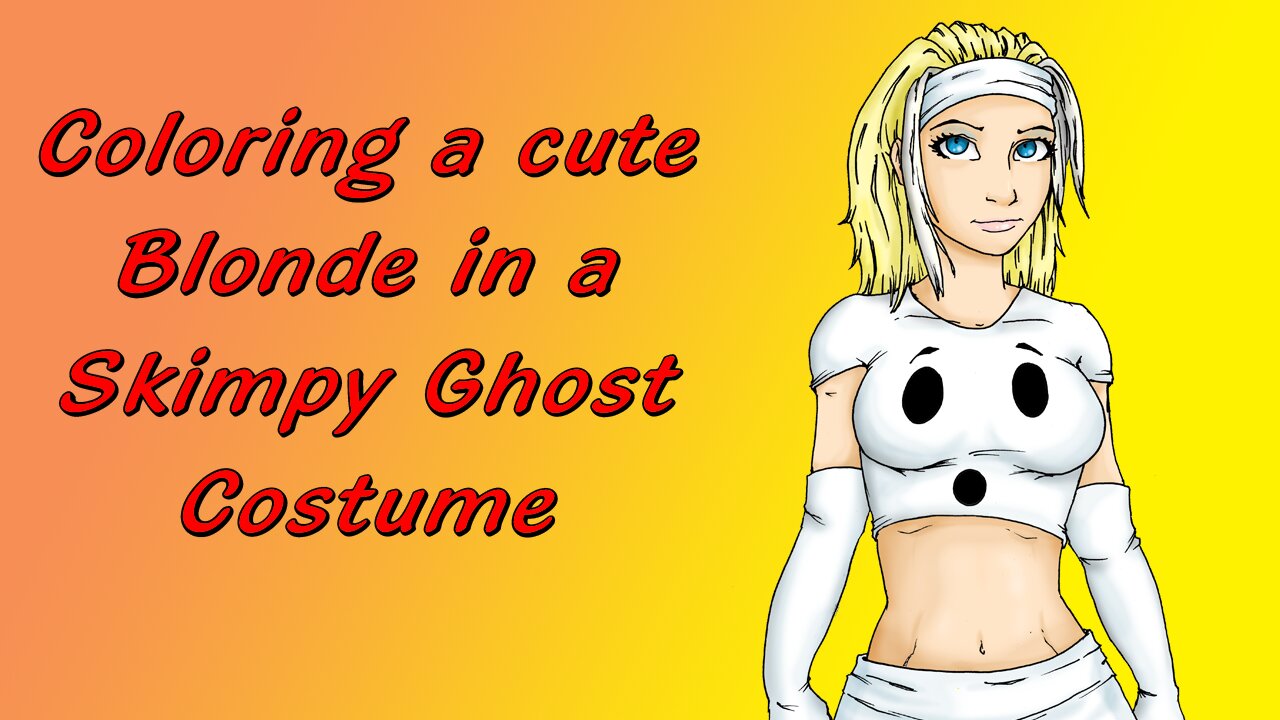 Sexy Ghost Costume Coloring