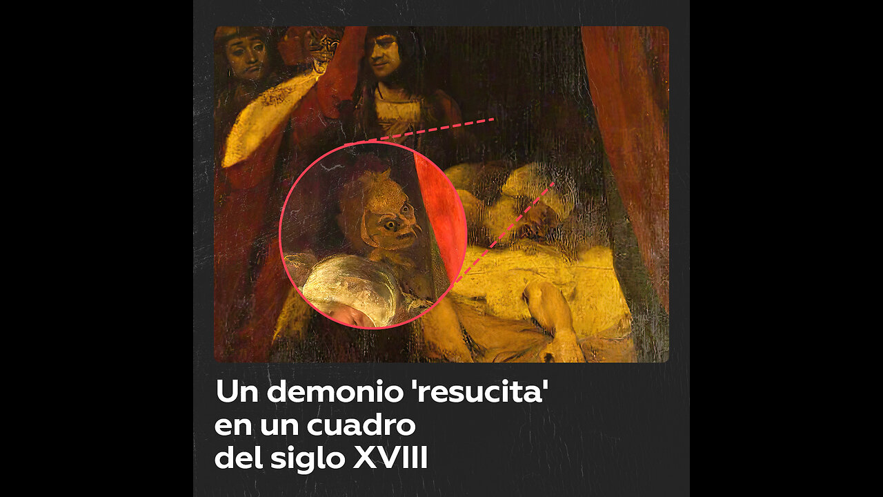 Descubren un demonio en un cuadro del siglo XVIII durante su restauración