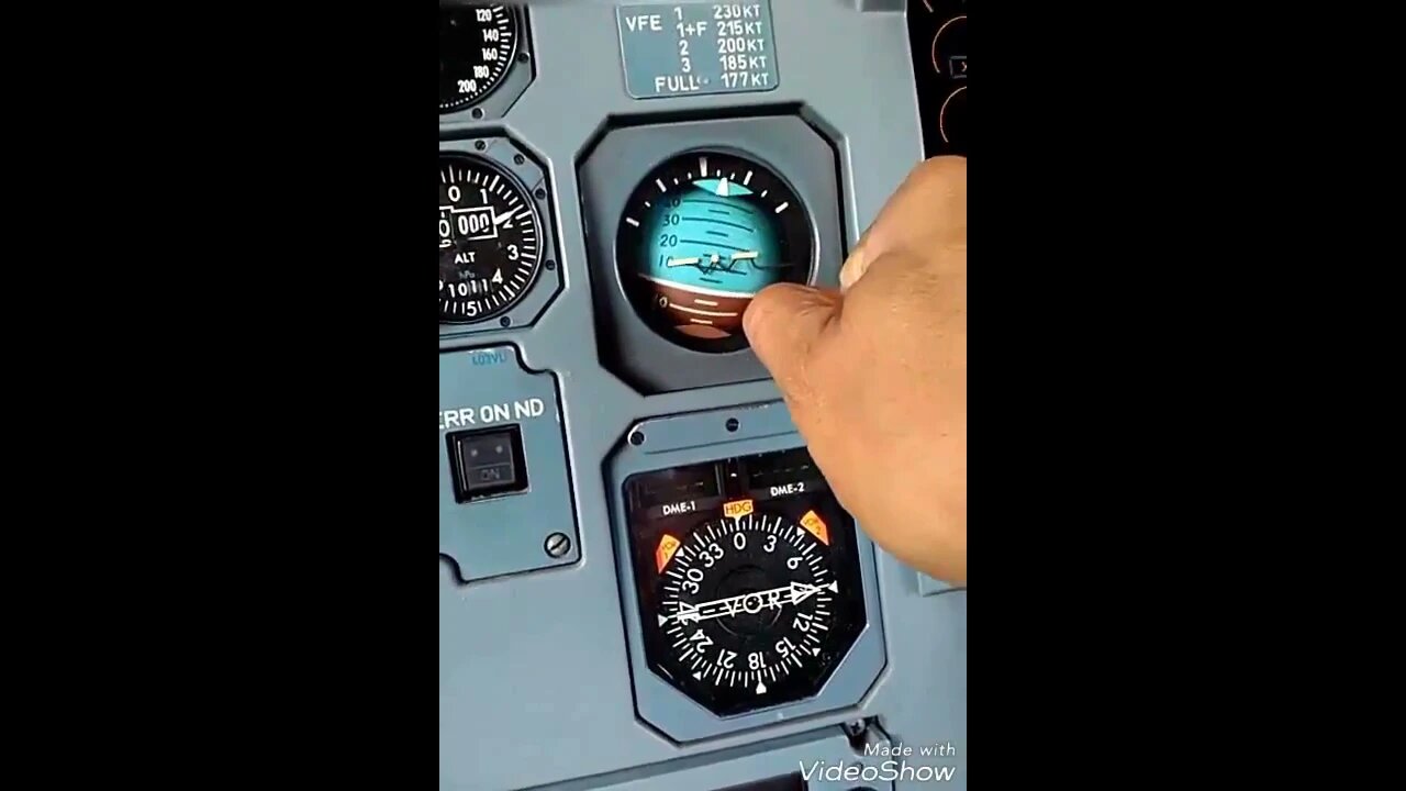 How to reset standby attitude indicator - Artificial Horizon on Airbus A320