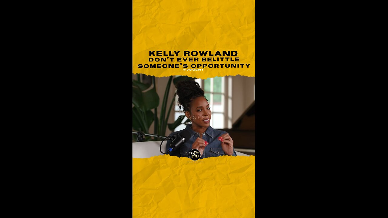 @kellyrowland Don’t ever belittle someone’s opportunity