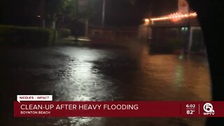 Cleanup begins after Boynton Beach restaurant flooded by Nicole