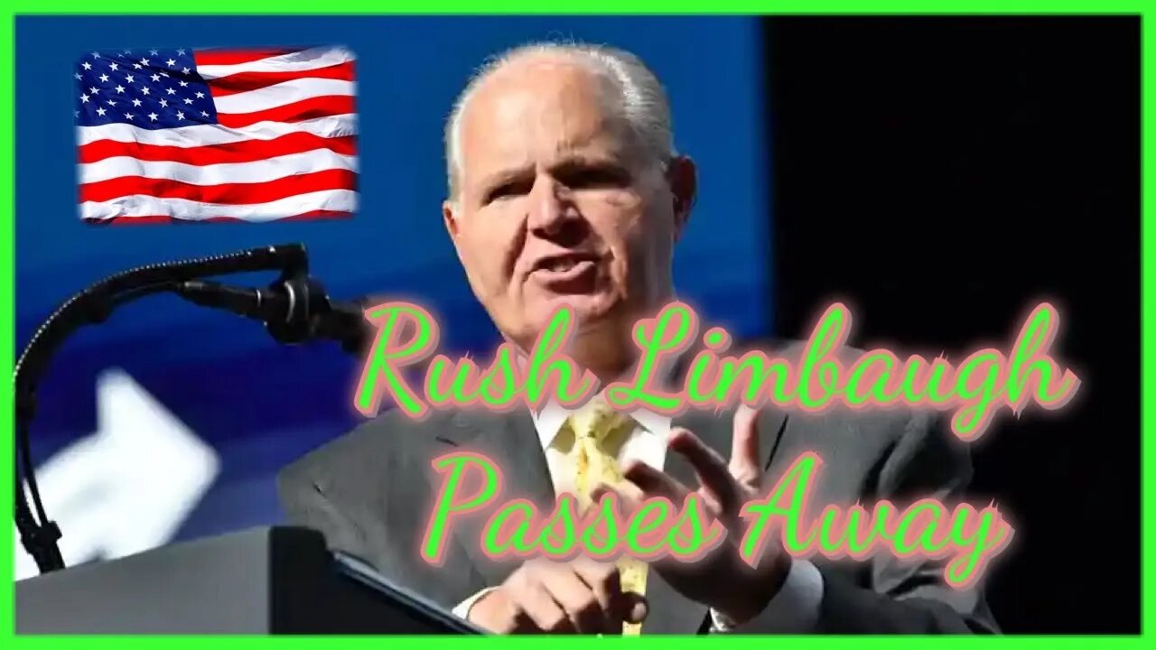 Rush Limbaugh Passed Away - Breaking News - Feb 17, 2021 Episode