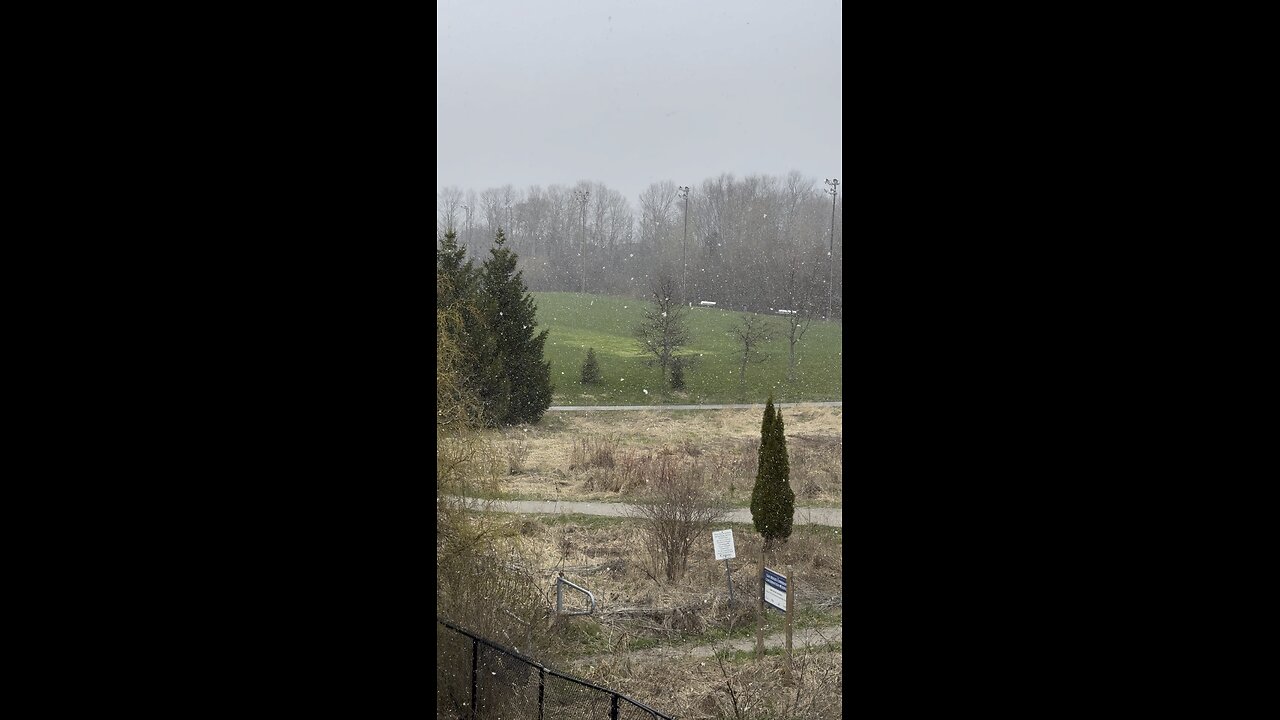 Snow in Toronto area and Ontario today April 20, 2024