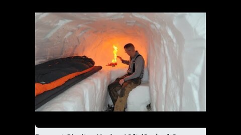 Taking shelter 3 meters under the ice..