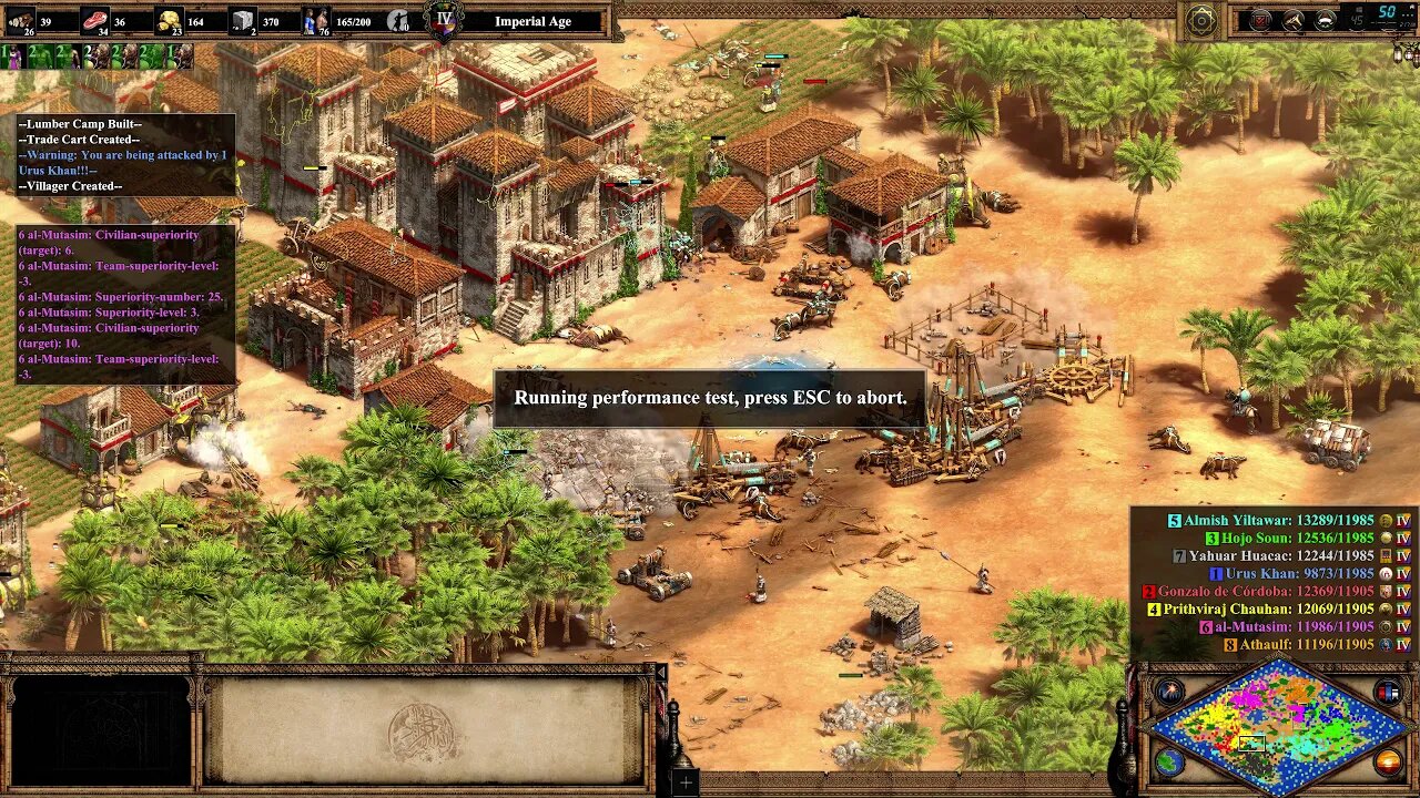 Benchmark: ASUS RTX 2080 + Ryzen 5 3600 - 4K - Age of Empires II Definitive Edition Ultra Settings