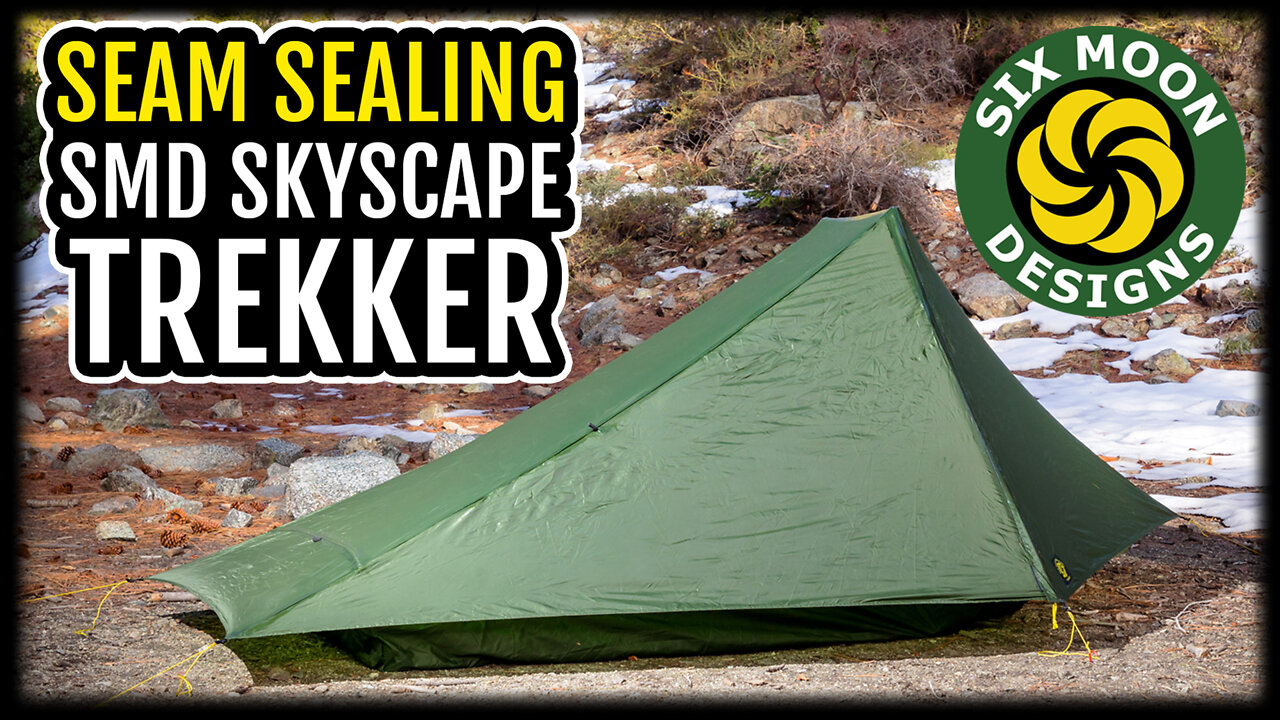 Seam Sealing a Tent | Six Moon Designs Skyscape Trekker | Tuba Solo the Hiker