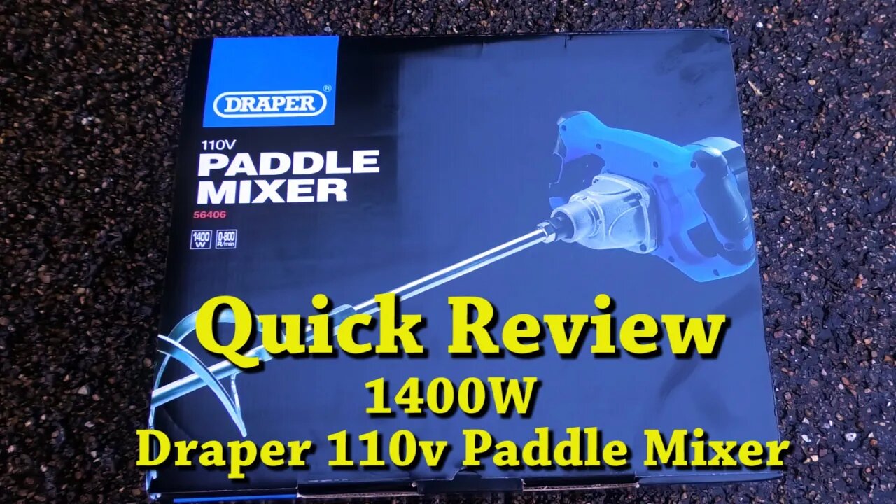 Quick Review 1400W Draper 110v Paddle Mixer