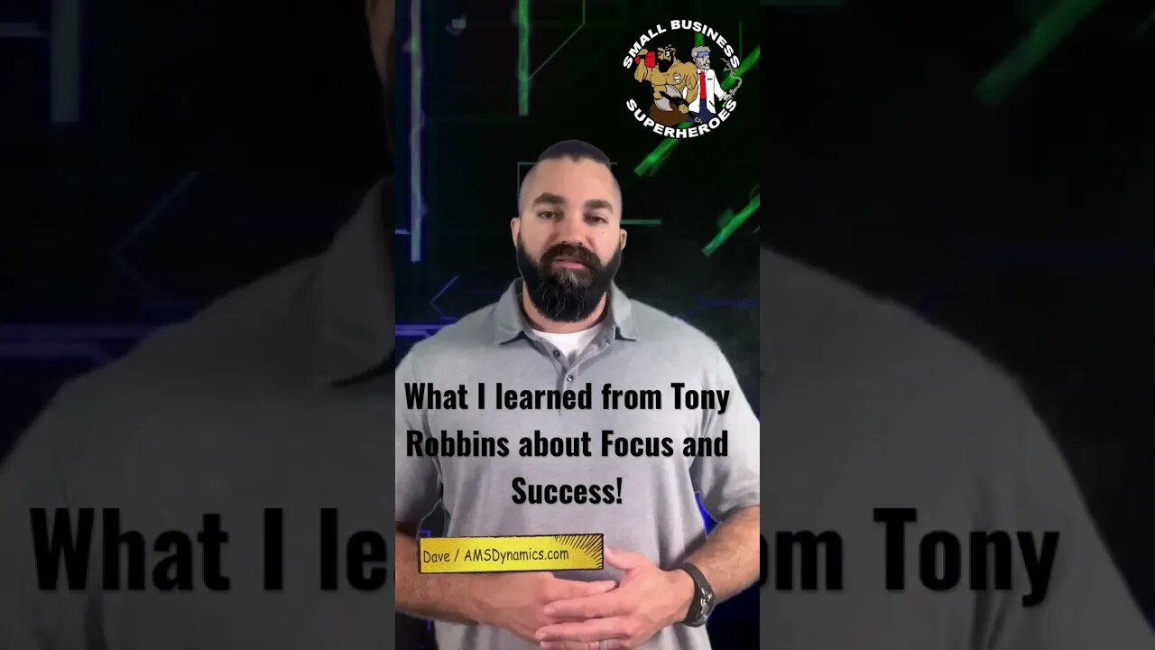 Tony Robbins Advice Helped Me Change My Focus! - Learn to Find Success and Happiness!