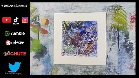 "Merica F Yeah" 6x6 Acrylic on Watercolor paper, Abstract Painting Demo