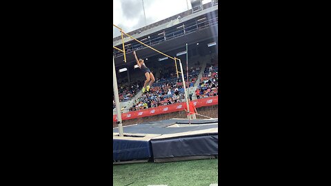 Winning New Balance Nationals with a jump of 12’9!