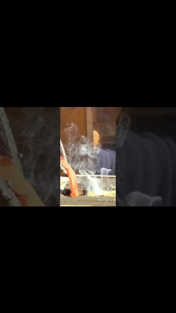 Pouring Molten Metal into Sand #shorts #fyp #asmr #relaxing