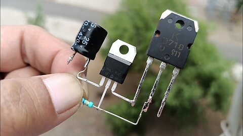 DIY AMPLIFIER WITH TRANSISTOR D718 AND TIP122