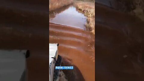 Riding a side-by-side through water