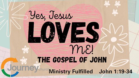 John 1:19-34 Ministry Fulfilled