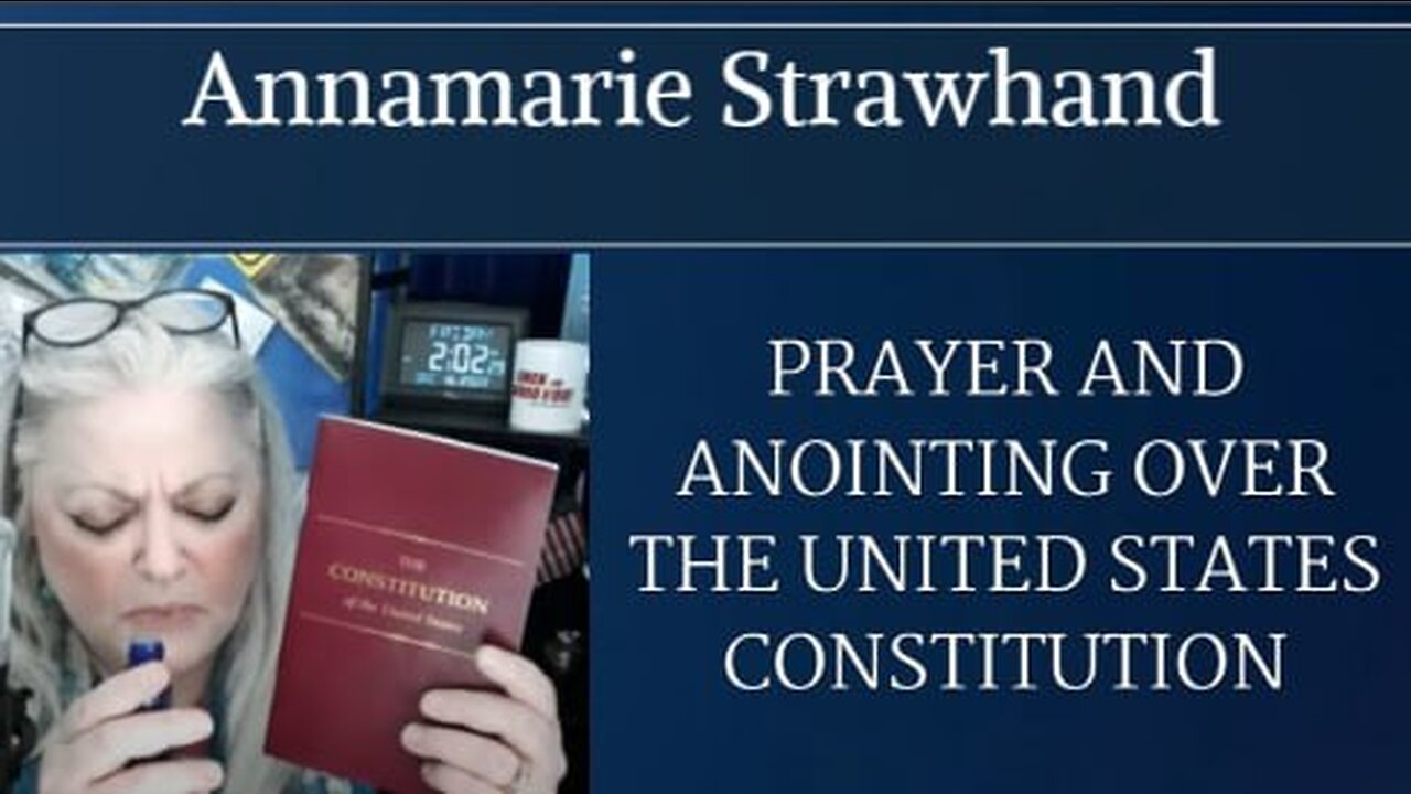 Prayer And Anointing Over The United States Constitution