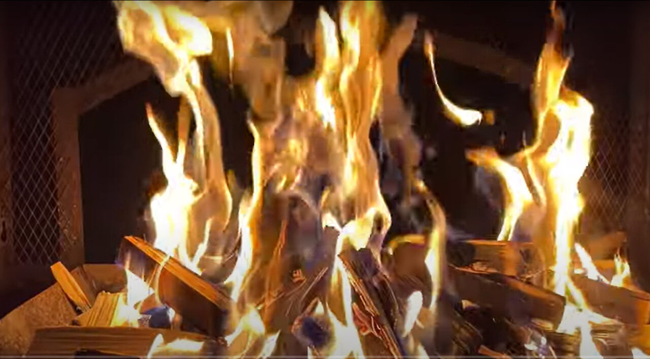 Fireplace with Crackling Fire Sounds NO MUSIC