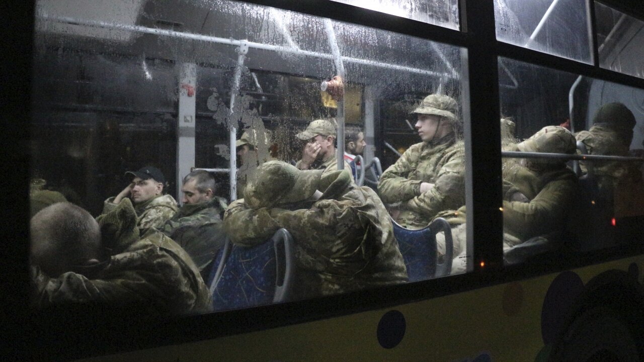 Russian Military Turns Over Ukrainian Bodies From Steel Plant Siege