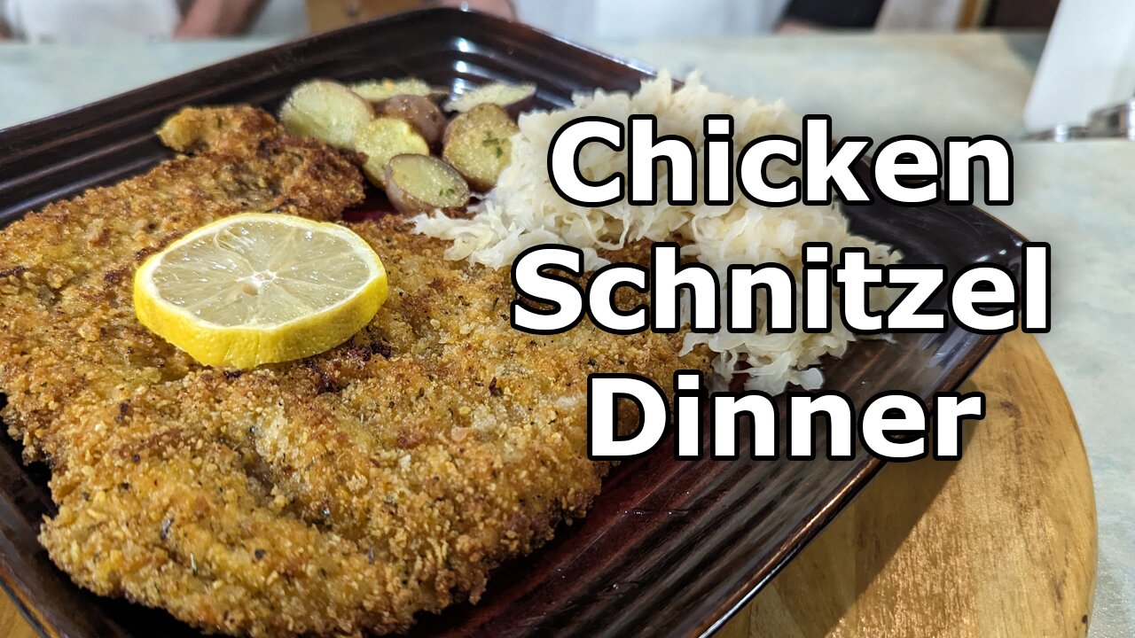 Chicken Schnitzel Dinner