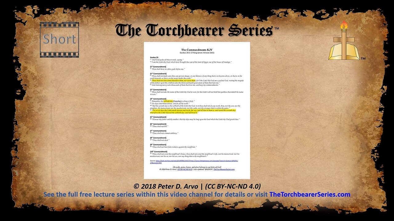 Short PB - Ten Commandments KJV