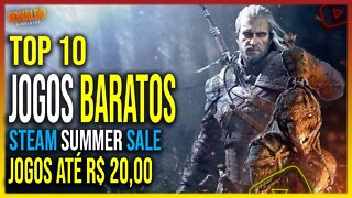 ▶️TOP 10 JOGOS BARATOS NA STEAM SUMMER SALE JOGOS ATÉ 20,00 CORRA QUE A PROMOÇÃO TA ACABANDO