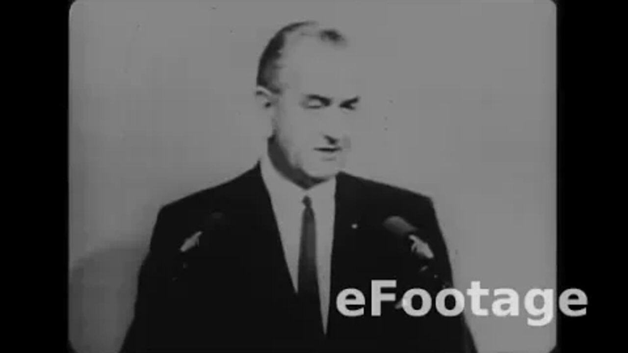 Jesuit trained U.S. President Lyndon Johnson answers question on Pope Paul VI (Sept. 21, 1966)