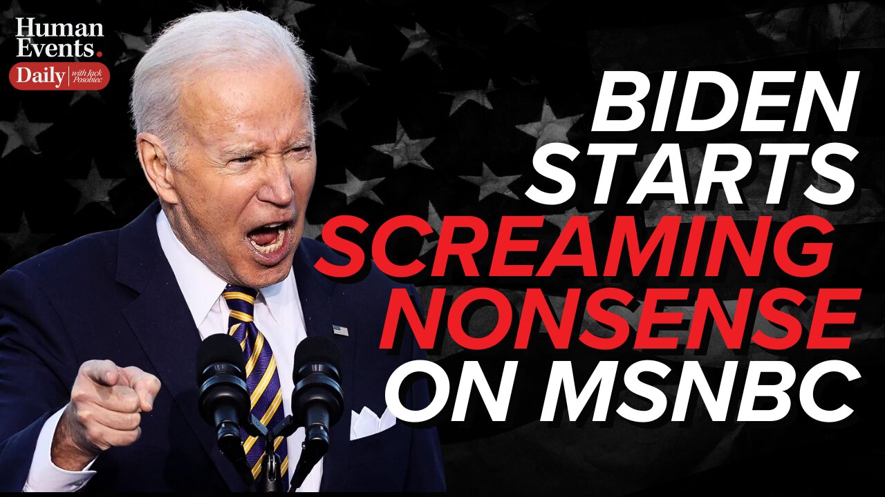 Joe Biden Starts SCREAMING NONSENSE Live On MSNBC