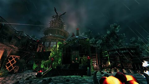 Valheim Thunderstorm Ambience | Shamans Village Tower | 8HRS