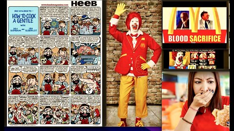 McDonalds Human Meat Burgers Inspire Politically Incorrect Anti Goy Cartoon How To Cook A Gentile
