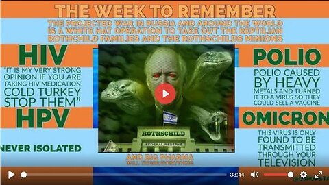 SHARIRAYE: THE WEEK TO REMEMBER - WHITE HAT OPERATION TO TAKE OUT ROTHSCHILD REPTILIAN FAMILIES