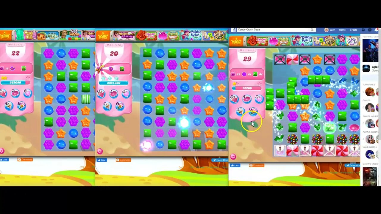 Results of Suzy's Candy Crush All Star Quarter Finals Attempt. (Hint: I made it to the top 10!)