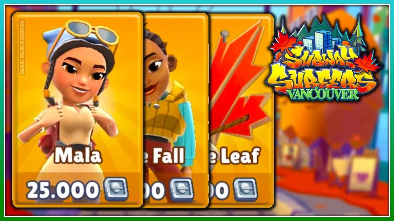 Desbloqueando a Turma do Subway Surfers Vancouver 2021