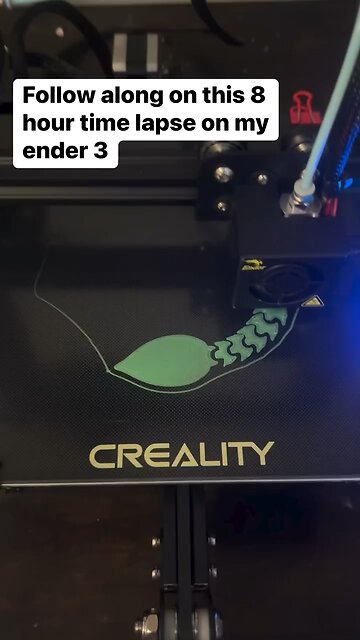 8 hour Timelapse on my Ender-3 3d printer