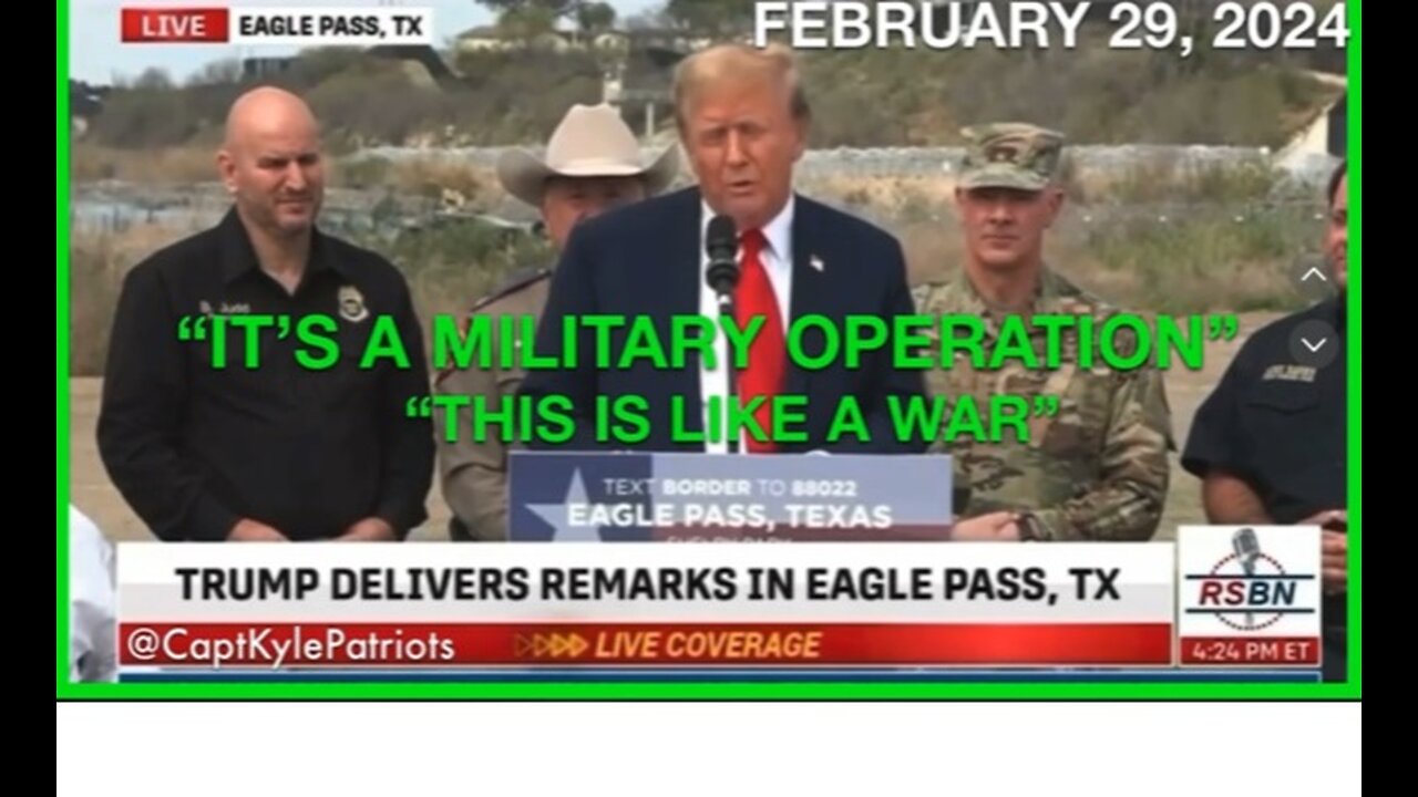 Military Operation, The Border, President Trump, Bi-Dan 3/3/24 💣💥BOOM💣💥