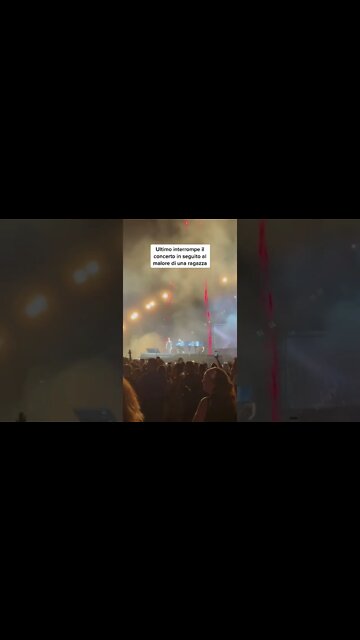 Ultimo ferma il concerto in seguito al malore di una fan