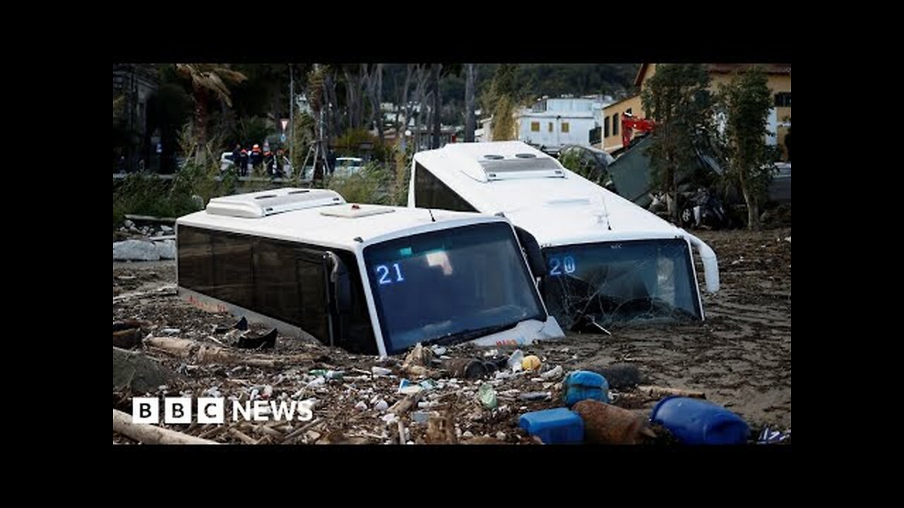 Italy declares state of emergency after deadly Ischia landslide - BBC News