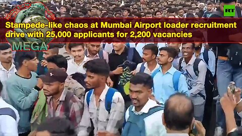 Stampede-like chaos at Mumbai Airport loader recruitment drive with 25,000 applicants for 2,200 vacancies