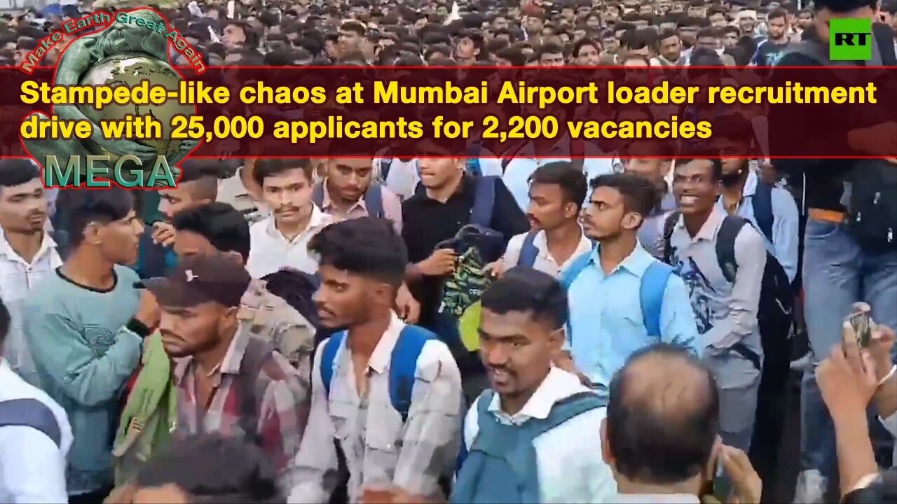 Stampede-like chaos at Mumbai Airport loader recruitment drive with 25,000 applicants for 2,200 vacancies