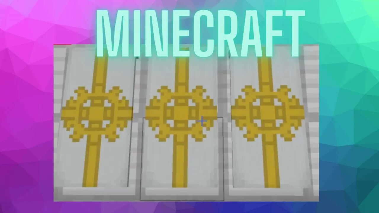 Minecraft: Golden Cross Banner