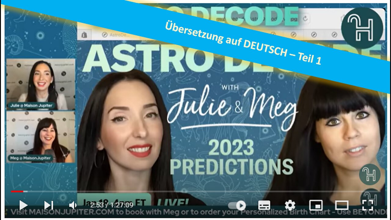 🔎 ASTRO DECODE - Astrologische Vorhersehungen 2023 - TEIL 2 ♒️💫