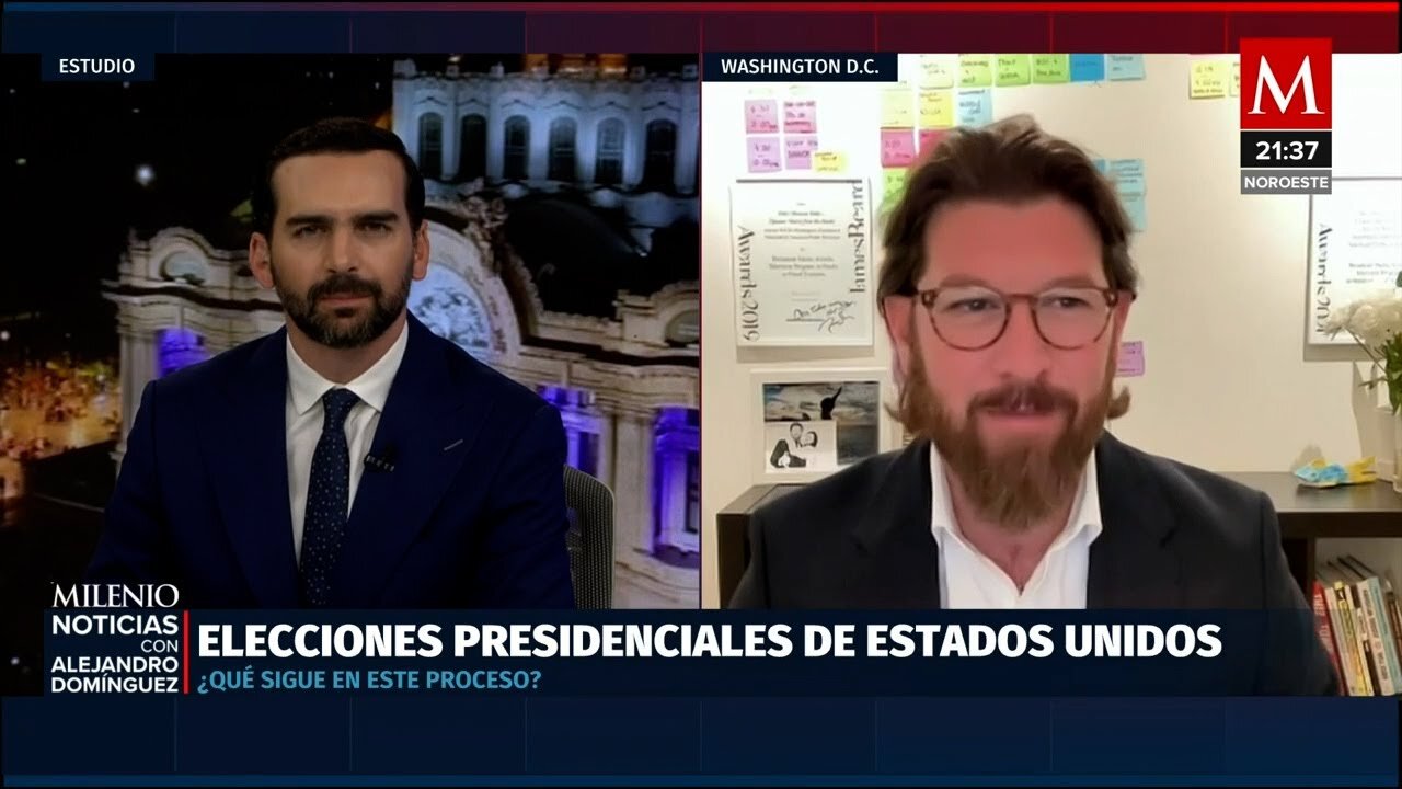 Analista Enrique Perret: Elecciones en EU divididas entre Trump y Kamala Harris