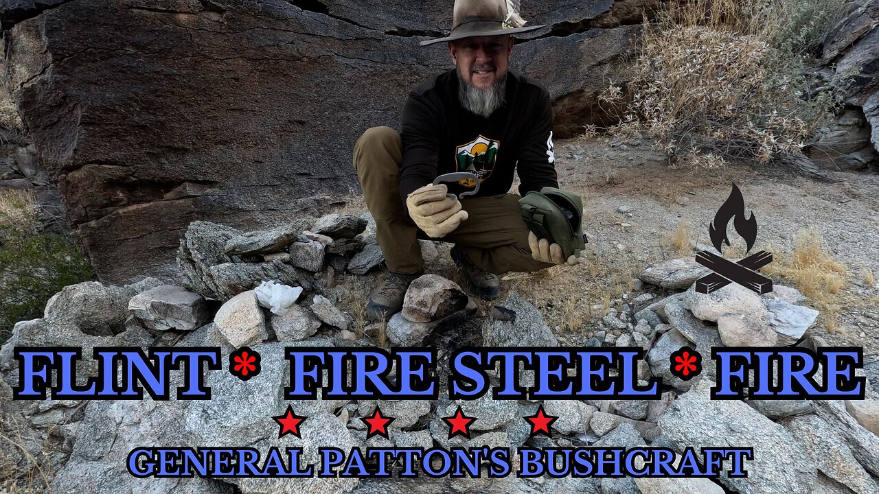 FLINT FIRE STEEL FIRE METHOD IN THE BUSH