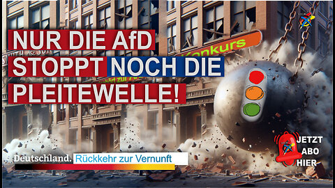 NUR DIE AfD STOPPT NOCH DIE PLEITEWELLE!